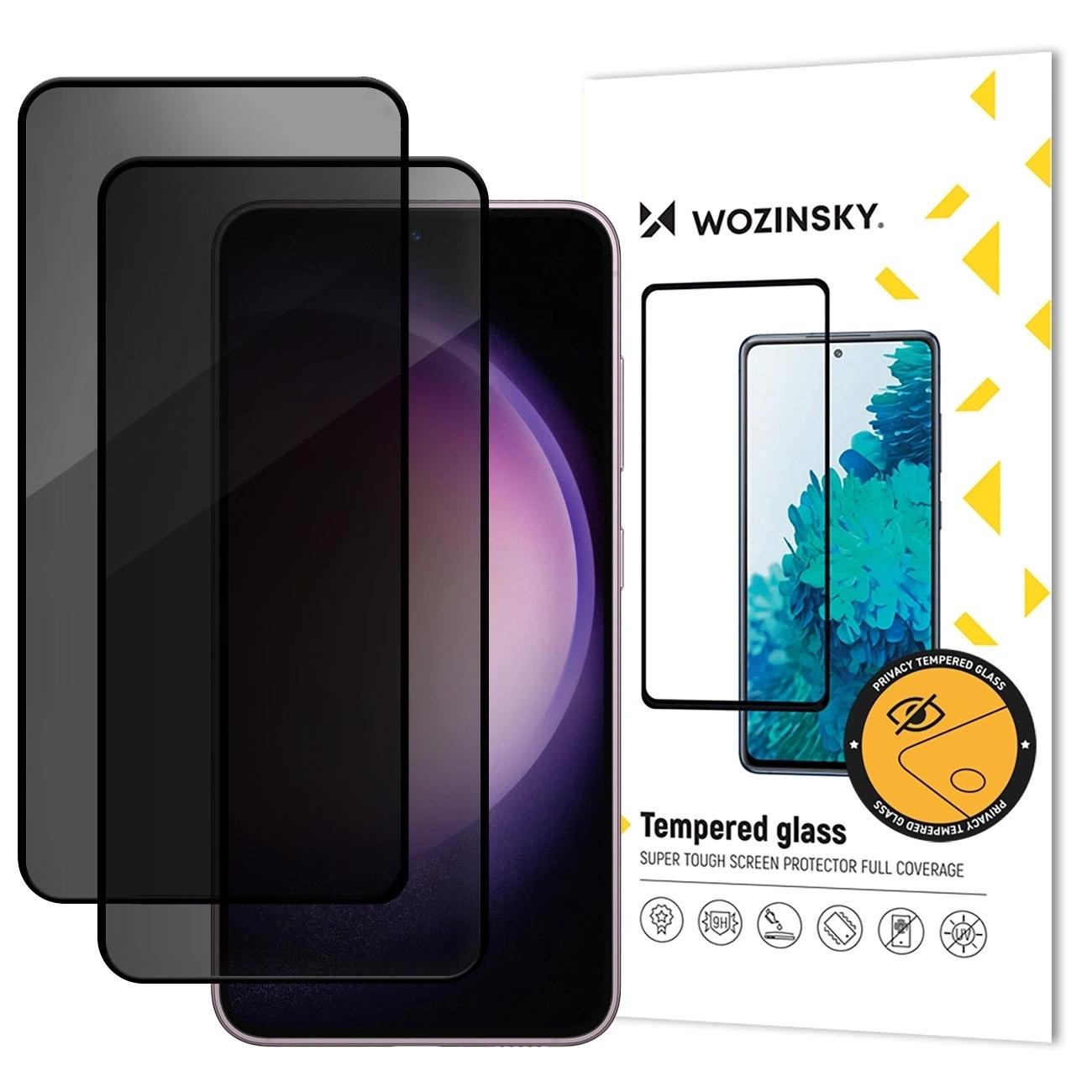 Privacyglas voor Samsung Galaxy S26 Plus compatibel met vingerafdrukscanner Privacy Glass - 2 stuks