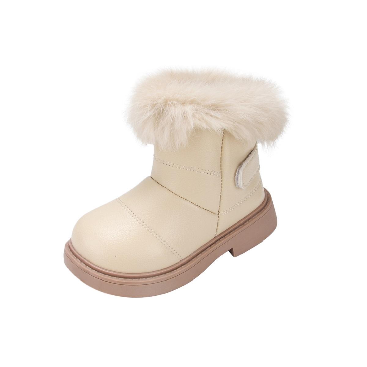 

Сапоги для девочек, модные зимние сапоги для детей, детские резиновые сапоги для малышей, мальчиков и девочек, теплые хлопковые плюшевые меховые сапоги 21 бежевый