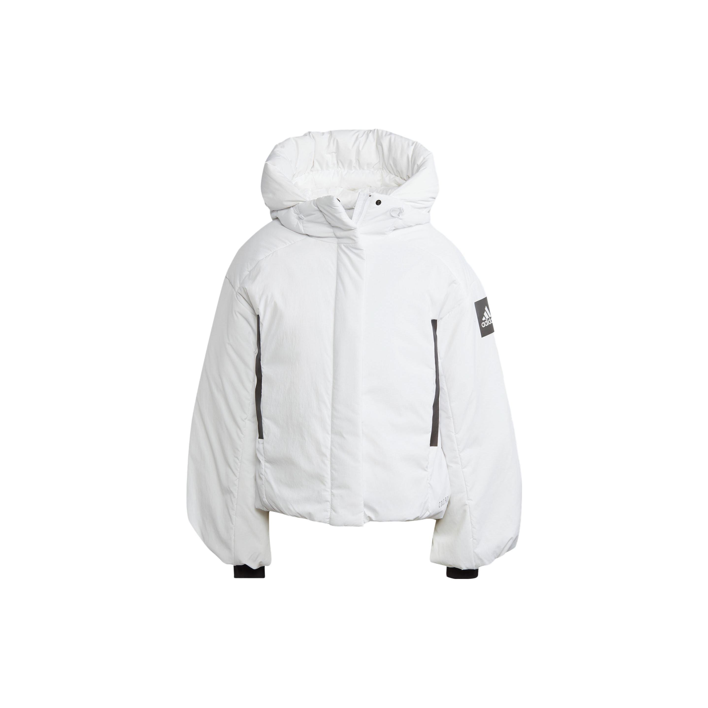 

New Adidas Puffer Jackets Women s White IK3120 S