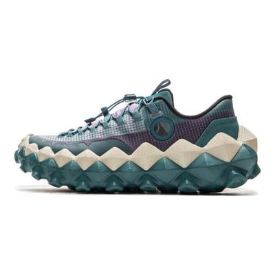Li Ning Chuan Shan Pantofi Casual Confortabili Versatili cu Absorbție a Șocurilor Ușori cu Top Scund Unisex Pantofi Casual Verde Violet AZGV113-3