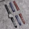 19mm 20mm 21mm 22mm Genuine Leather Strap for Omega Seamaster Waterproof Calfskin Watch Band Bracelet for Men Watch Accessories