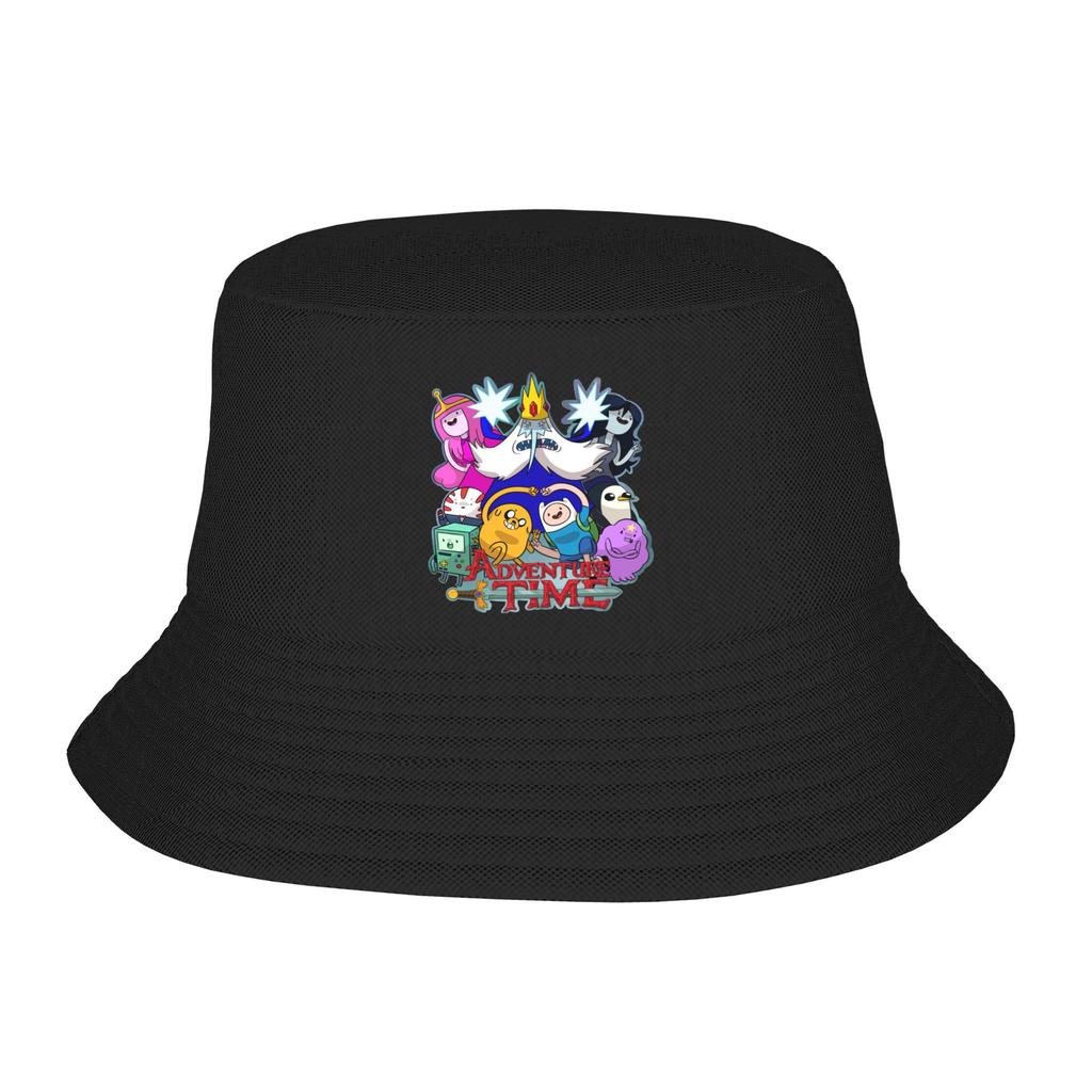 Trendy Adventures Time Jake the Dog Hearts Bucket Hats Teen UV Protection Hiking Fishing Caps Travel Headwear Panama Hat