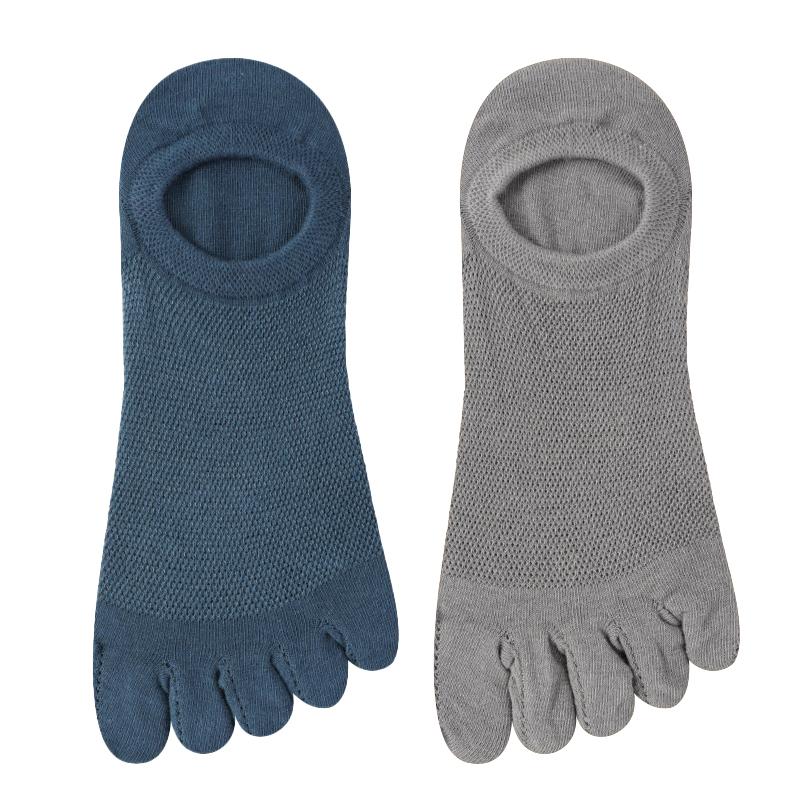 2 páry pánských prstových podkolenek dámských prodyšných bavlněných sportovních běžeckých kotníkových bavlněných krátkých ponožek s pěti prsty