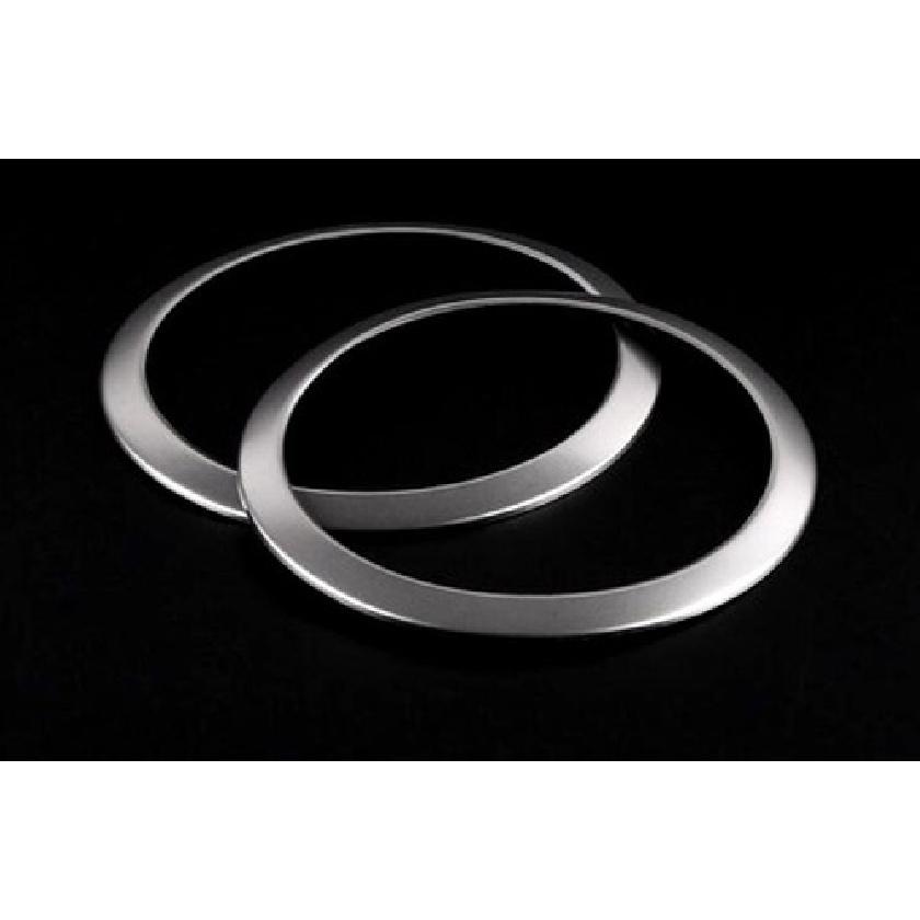 For BMW X1 X2 F39 2017-  Stainless Front & Rear Door Speaker Cover Trim 4pcs
