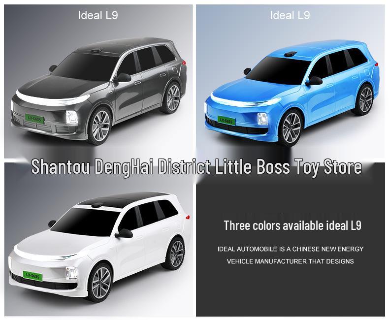 Ideal L9 Remote Control Car: Children's 2.4G Large Electric Toy with Sound and Light Effects