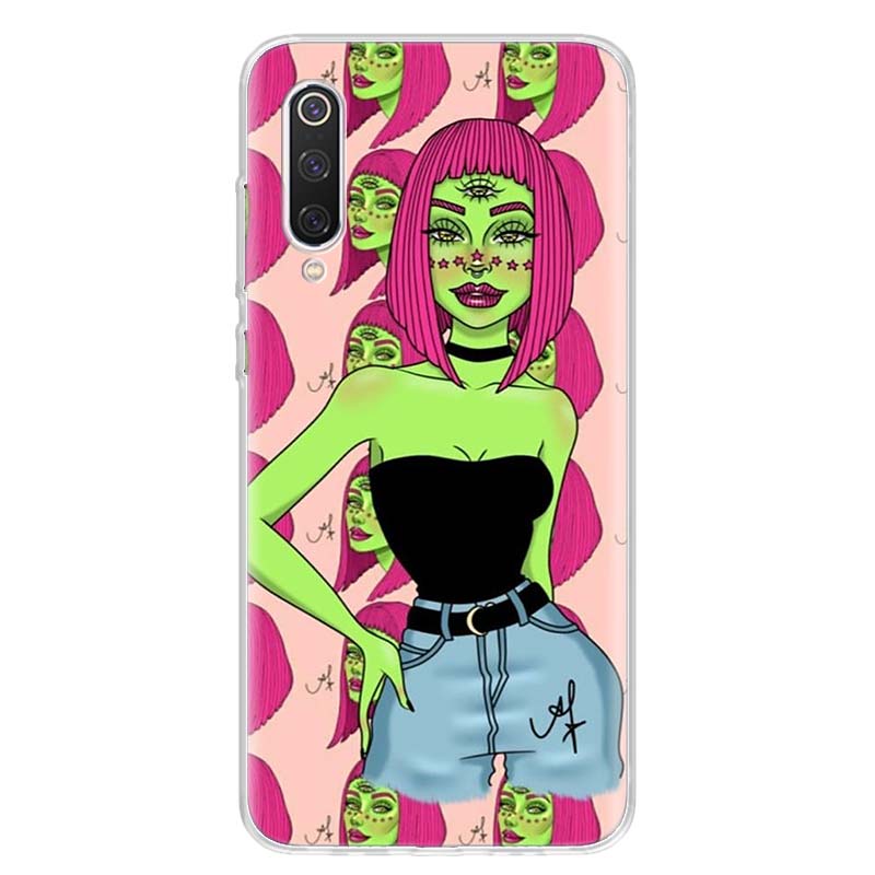 Devil Woman Sexy Girl Witch Cover Phone Case For Xiaomi Redmi Note 14 13 12 12S 11 Pro Plus 11S 10 10S 11T 11E Soft Transparent