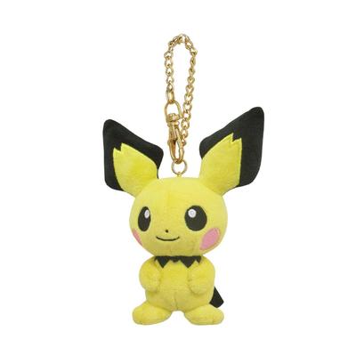 Sanei Voeki Pokemon ALL STAR COLLECTION Pichu Mascot, W9.5 X D5.5 X H12.5cm, Plush Mascot, Pokemon PM16