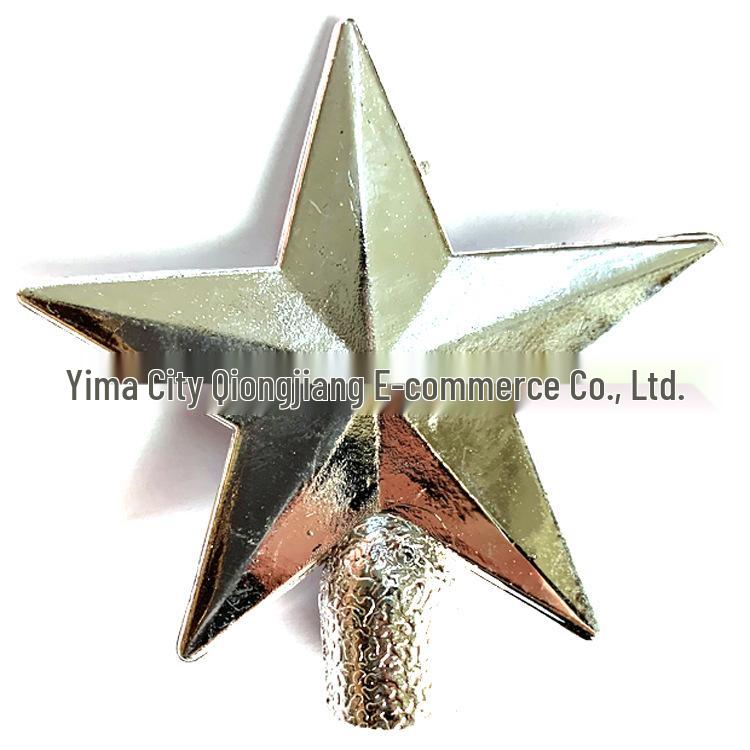 Heiß verkaufender fünfzackiger Stern Weihnachtsbaumspitze Dekoration