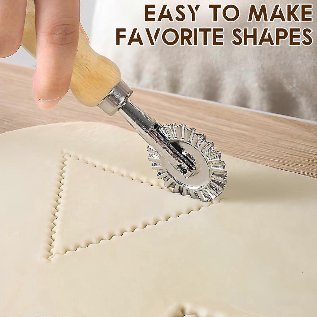 9-Pc Pasta Making Kit: Ravioli Stamp, Rolling Pin, Gnocchi Board, Dough Cutter, Dumpling Maker – Compatible with All Pasta Lovers