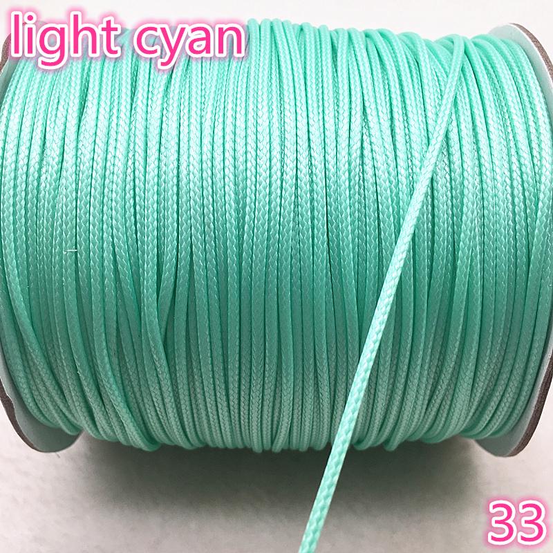 10 Meters 1mm 1.5mm Waxed Cotton Cord Waxed Thread Cord String Strap Necklace Rope Bead for Jewelry Making DIY Bracelet Necklace