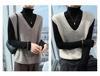 Women's 2024 Spring/Autumn Loose Cashmere V-neck Sleeveless Knit Vest
