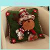 Charming Santa Claus Cushion Cover With Decorative Hat For Elegant Christmas Festivities
