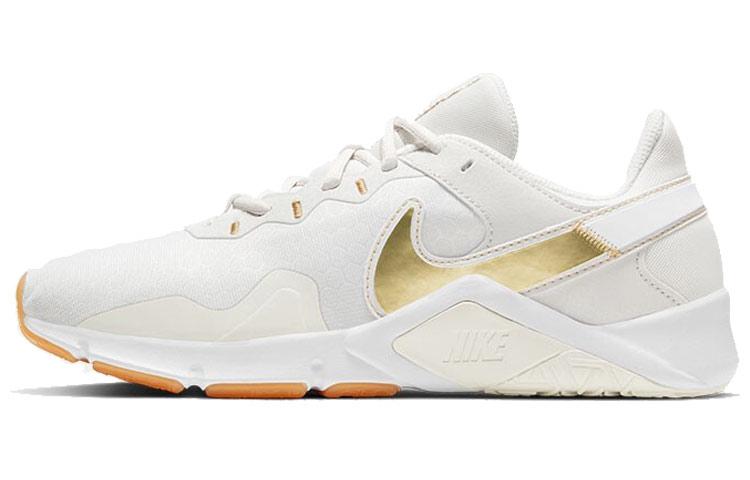 Nike Legend Essential 2 Shoes For White/Golden Women s CQ9545-010 36.5