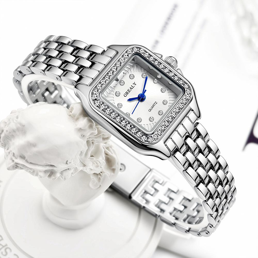 Watch Ladies Quartz Watch Waterproof Watch Female Custom Square Retro Diamond Watch