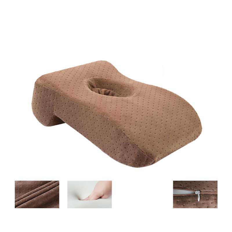 Travel Cushion Nap Sleeping Pillow Foam Slow Rebound Desk with Hollow Design for Face Down Pillows Headrest Neck Protection