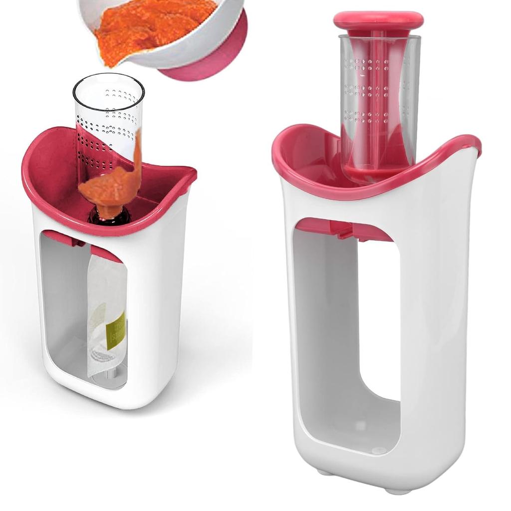 Squeeze Station, Pouch Filling Station for Babies and Toddlers, Manual Baby Food Maker Squeeze Purees Maker for Homemade Organic Semi Solid Food,