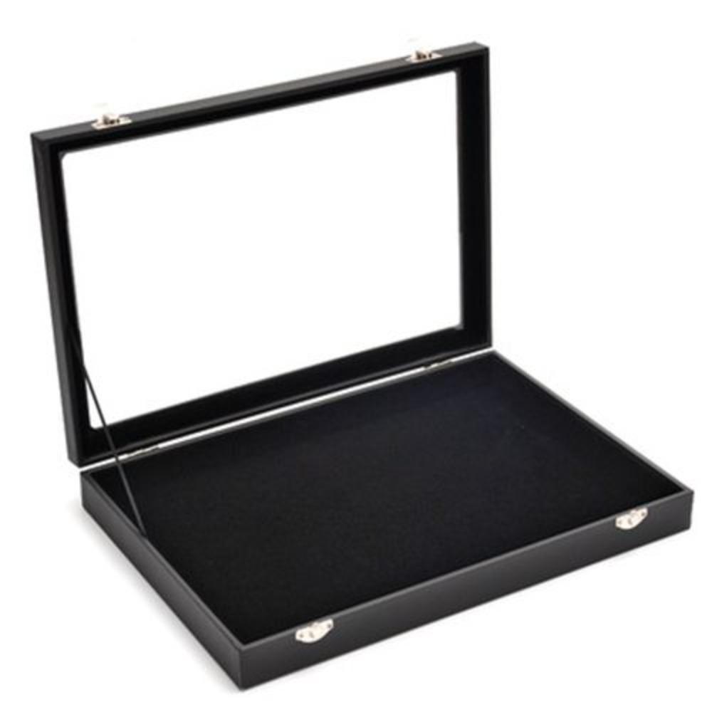 PU Leather Jewelry Storage Tray Wooden Jewelry Organizer Holder Velvet Jewelry Box  Gift