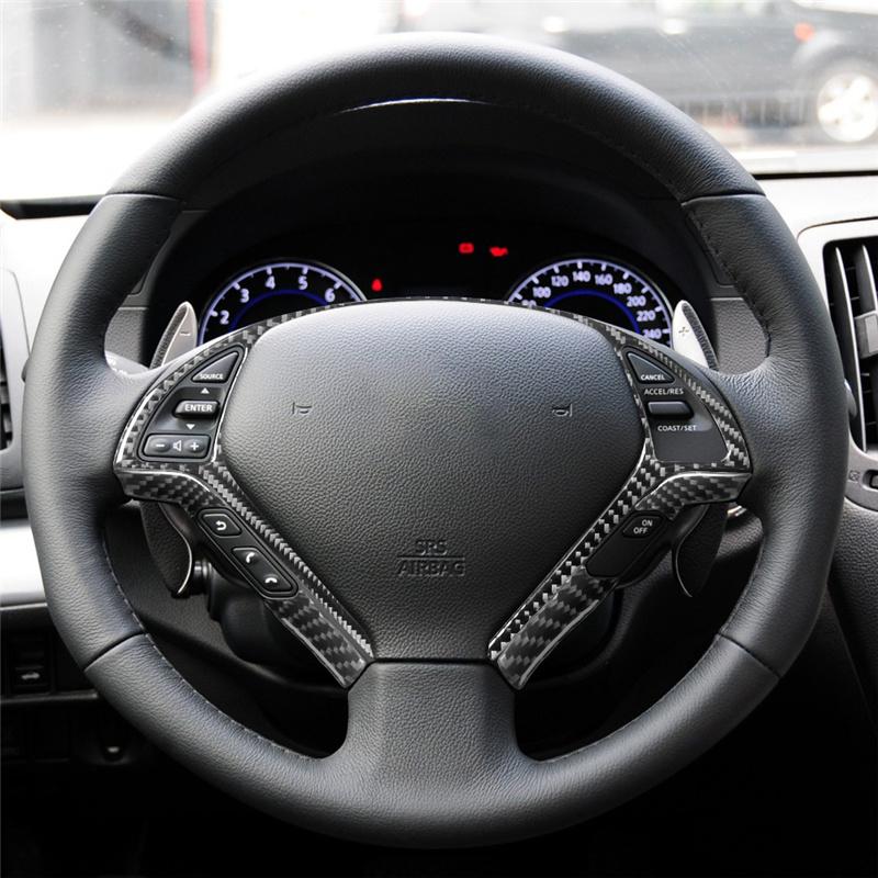 For Infiniti G37 SEDAN 2010-2013 Car Interior Carbon Fiber Protection Trim Sticker Left Hand Drive Styling