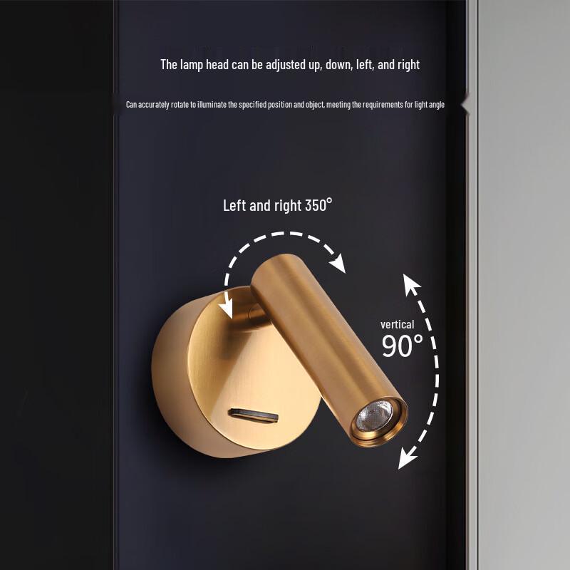 Meng Pao Minimalist Hotel Reading Wall Lamp