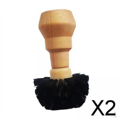 2x Coffee Powder Brushes Espresso Supplies for Maker Accessories Home , 54mm 58mm