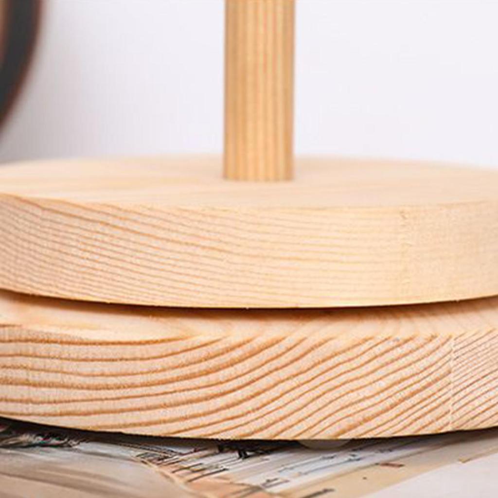 Wood Yarn Stand Holder Spinning Knitting Tool Crochet Yarn Supporter Rotating Thread Spool Wool Ball Winder Rotation Spinner