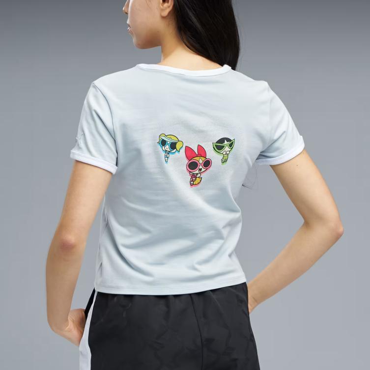 Puma Pullover Solid Color Anime Graphic T-Shirt Unisex Tops 63786568