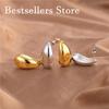 2026 New 925 Sterling Silver/Gold Polished Teardrop Earrings Fashion Women's Charm Birthday Party Gift Jewelry