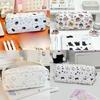 Hellokitty Canvas Pencil Case With Large Capacity For School And Office Use
