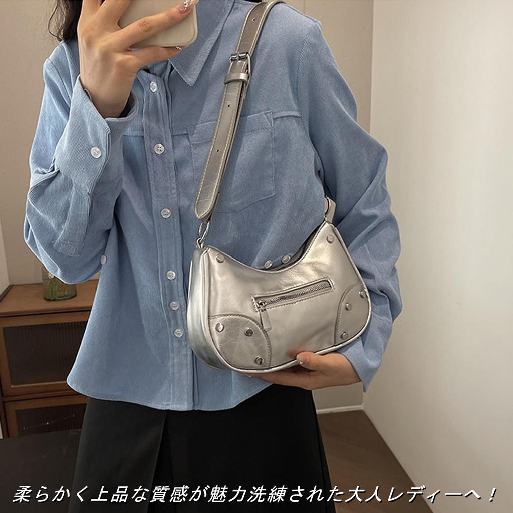 Shoulder Bag for Mini Shoulder Faux Large Dull Color [Fancy Forest] Women, Crossbody, Bag, Wallet, Pochette, Small, Lightweight, Bag, Leather, Adult,