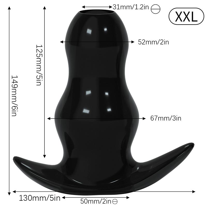 5 Sizes Hollow Anal Plug/Dilator/Dildo Soft Speculum Prostate Massager Butt Plug Set Intimate/Enema Sex Toys For Women Men