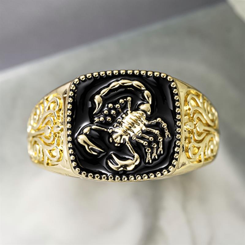 Xiaomi Huitan Gorgeous Women Ring Scorpion Shaped Engraved Design Animal Hiphop Accessories for Party Club Statement Metal Jewelry