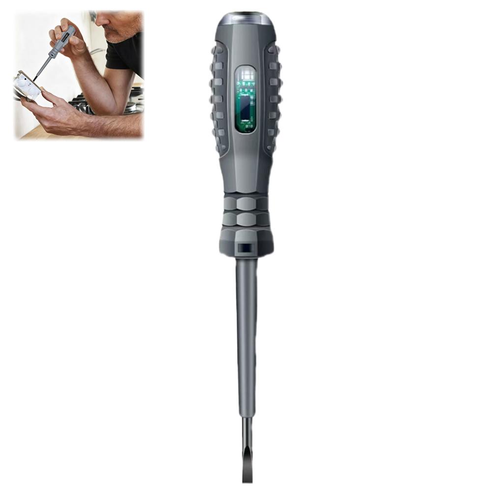 Multifunctional Electrician Test Screwdriver AC Non-contact Induction Test Pen Voltage Tester 70-600V Red Green Induction Lights