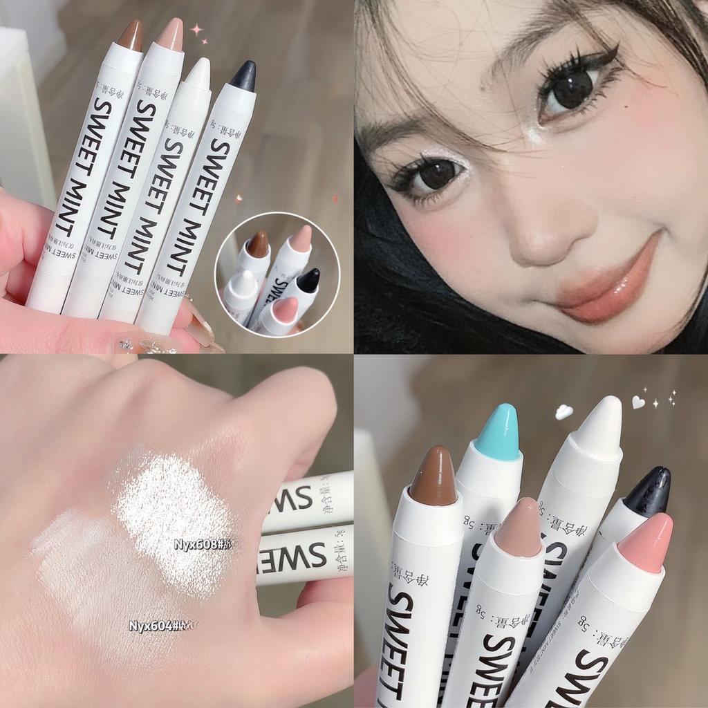 Stylo à bulles brillant vers à soie, le même eye-liner pour éclaircir, stylo vers à soie, bâton d'ombre à paupières clignotant, stylo gel eye-liner imperméable