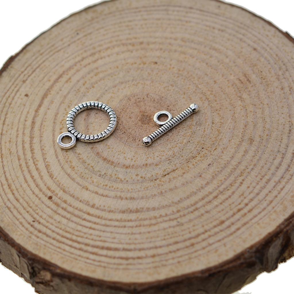 100X OT Toggle Clasp Hook Silver Jewelry Making Necklace Bracelet DIY