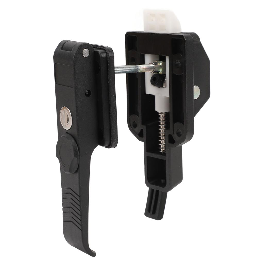 RV Screen Door Latch Matte Black High Strength Enhanced Safety Door Handle Latch Lock for Campervan Trailer Boat Yacht