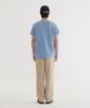 COVERNAT Slub Crack C Logo T-Shirt Blue