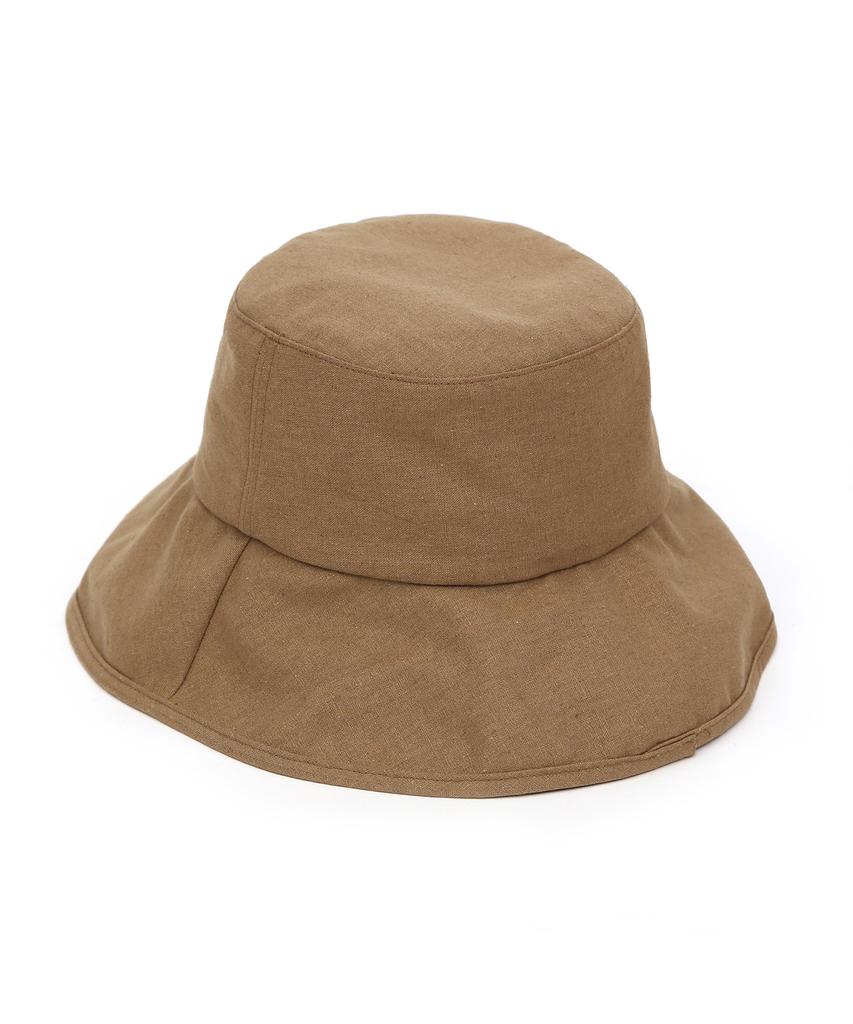 Eondeokeonteulolseutyudio Linen Bucket Hat Fold Bucket / Linen / From / S Camel