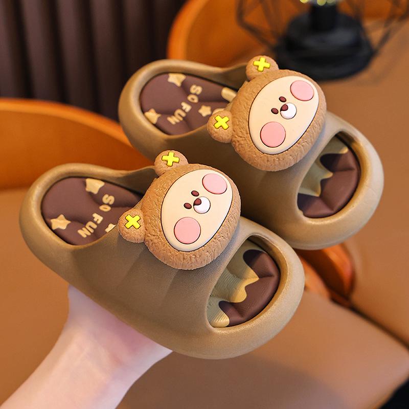 Summer Children's Sandals Boys and Girls Non-Slip Soft Sole Big Kids Parent-Child Indoor Bathing Kids Beach Sandals