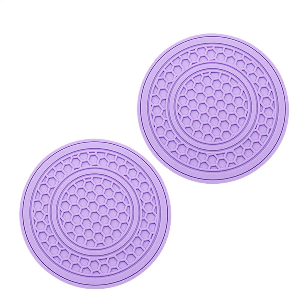 Car Cup Holder Insert, Car Cup Holder - 2X Auto Non-Slip Cup Mat -