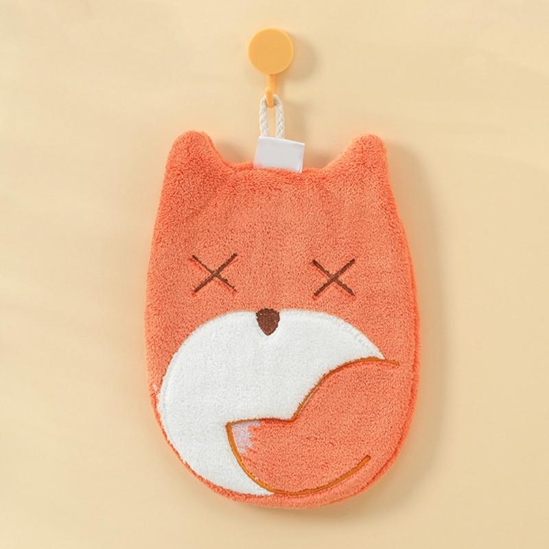 Animal Lover Essential Soft Corals fleeces Hanging Hand Towel Fast Absorbing and Easy to Cleans for Bathroom Kitchen