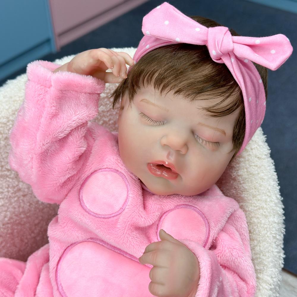 

50 см моющаяся реалистичная мягкая расписанная вручную кукла-реборн для детей Girl