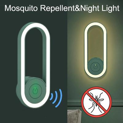 2 In 1 Ultrasonic Mosquito Repellent Mini LED Night Light Indoor Mosquito Killer Light Electronic Mosquito Repeller Bug Zapper