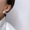 Simple Metal Block Earclip Without Piercing Vintage Clip On Earrings for Women