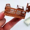 Miniature Kitchen Vegetable Storage Box Mini Wood Basket Cute Dollhouse Furniture Accessory for Enhanced Miniature Scenes
