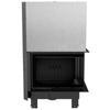 Stahlkamin KRATKI MBZ rechts 13 kW Ø 200 Lift-Up schwarz thermotec