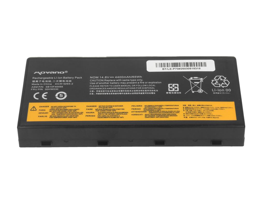 Bateria 00HW030 01AV451 do Lenovo ThinkPad P70 P71