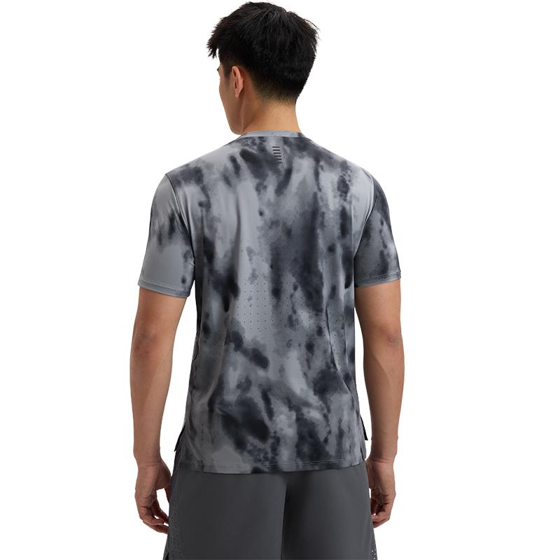 Under Armour Launch Elite Cool Series Running Short Sleeve Breathable T-Shirt Men Tops Titan-Gray 1389804-024