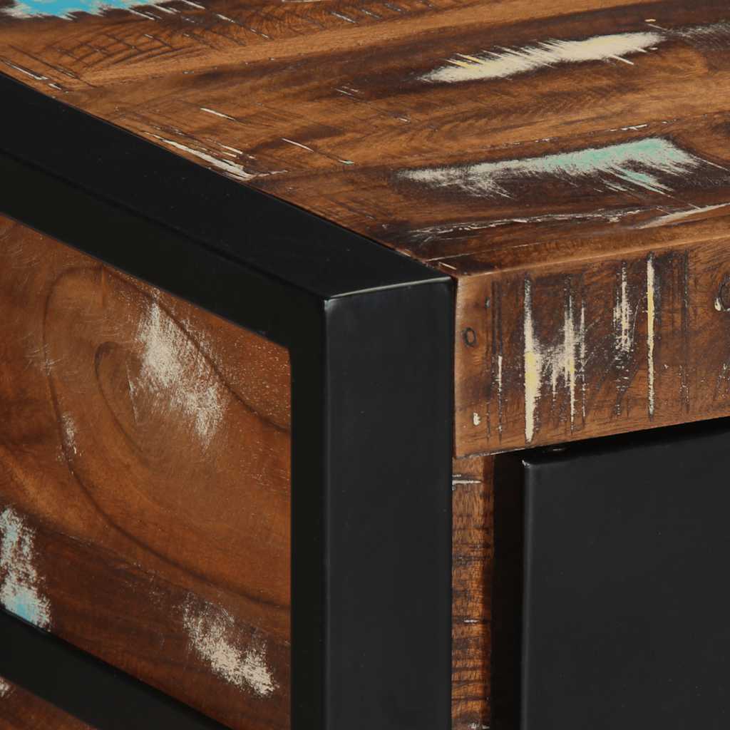 Console Table Multicolored 100 x 35 x 75 cm Solid Reclaimed Wood