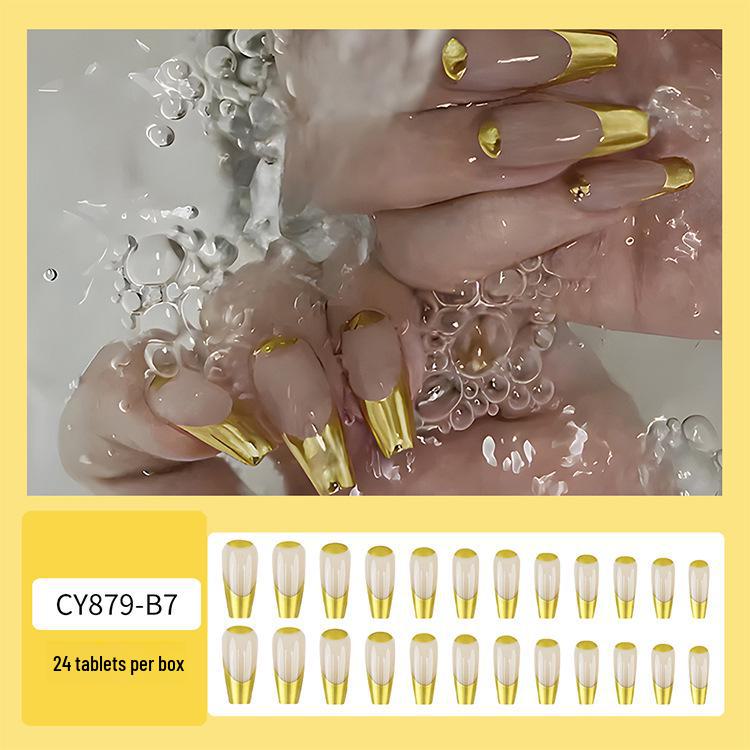 Hosszú Trapéz Koporsó Műköröm Matricák