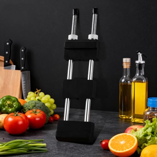 Akizora Universal Whetstone Stand, Stainless Steel, Adjustable, Non-Slip, Fixed Base, Fits 135-218cm Whetstones